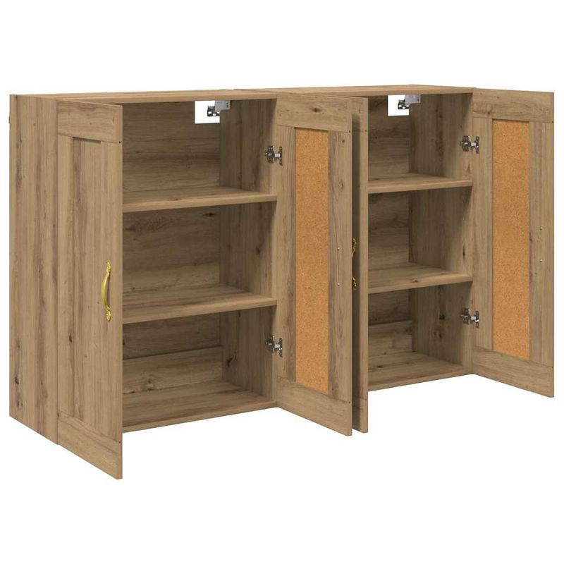 Casa si Gradina - Mobilier - Comode si corpuri - Comode - Usi pentru dulapuri montate pe perete 2 pcs Stejar Artizanal - Infinity.ro