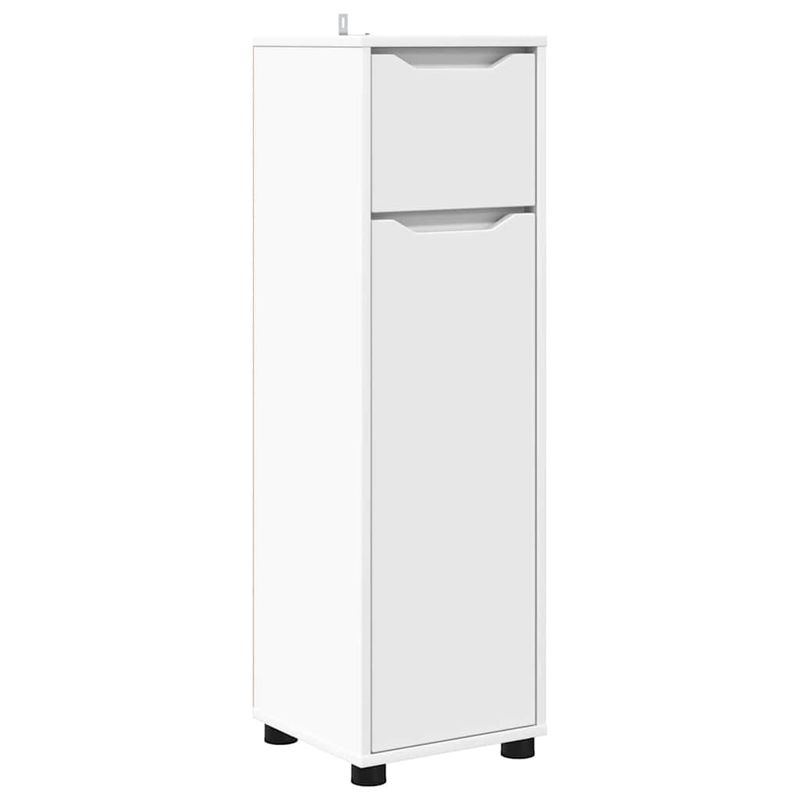 Casa si Gradina - Mobilier - Seturi de mobilier - Seturi baie - Set de mobilier pentru baie cu sertar 4 pcs Alb Lemn compozit - Infinity.ro