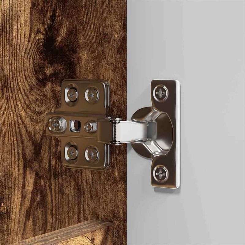 Casa si Gradina - Mobilier - Seturi de mobilier - Seturi baie - Set de mobilier pentru baie 4 pcs Stejar fumuriu Lemn compozit - Infinity.ro