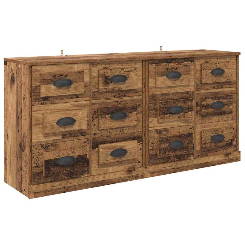 Casa si Gradina - Mobilier - Comode si corpuri - Comode - Bufeturi 2 pcs Lemn Vechi 70 x 35,5 x 67,5 cm Lemn compozit - Infinity.ro