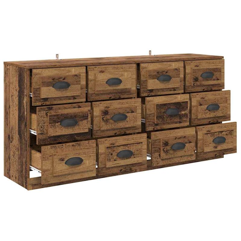 Casa si Gradina - Mobilier - Comode si corpuri - Comode - Bufeturi 2 pcs Lemn Vechi 70 x 35,5 x 67,5 cm Lemn compozit - Infinity.ro