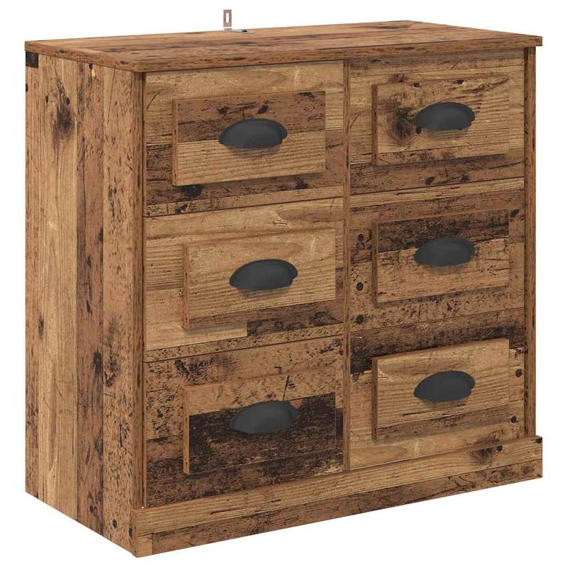 Casa si Gradina - Mobilier - Comode si corpuri - Comode - Bufeturi 2 pcs Lemn Vechi 70 x 35,5 x 67,5 cm Lemn compozit - Infinity.ro