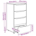 Casa si Gradina - Mobilier - Dulapuri si sifoniere - Dulapuri - Dulapuri de depozitare 2 pcs Stejar inchis 60 x 48 x 105 cm - Infinity.ro