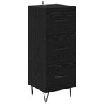 Casa si Gradina - Mobilier - Comode si corpuri - Corpuri bucatarie - Bufet cu sertar Stejar Negru 69,5 x 34 x 180 cm Lemn compozit - Infinity.ro