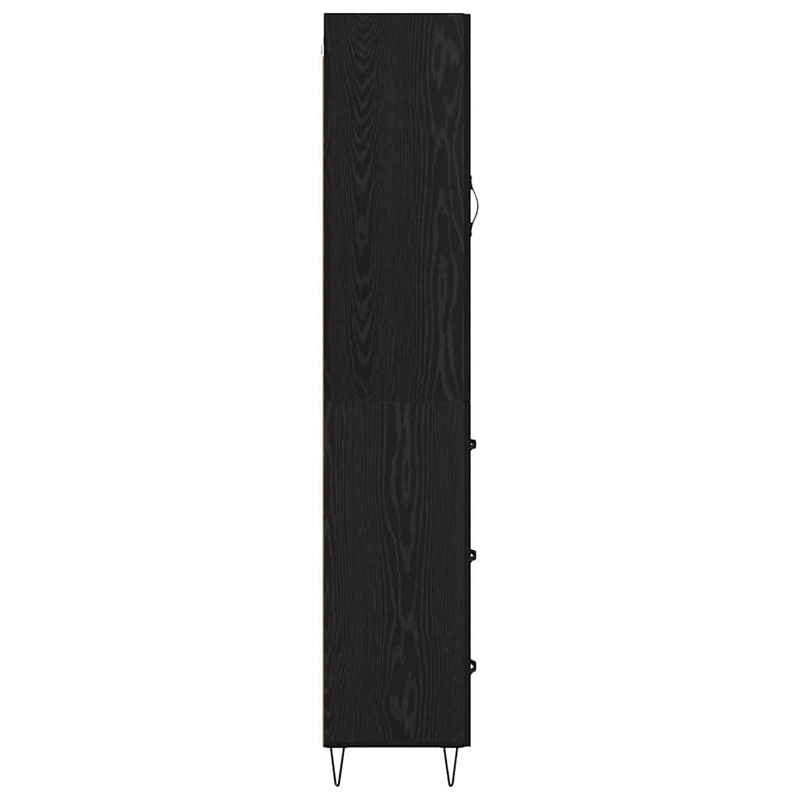 Casa si Gradina - Mobilier - Comode si corpuri - Corpuri bucatarie - Bufet cu sertar Stejar Negru 69,5 x 34 x 180 cm Lemn compozit - Infinity.ro