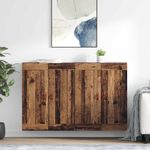 Casa si Gradina - Mobilier - Comode si corpuri - Comode - Usi pentru dulapuri montate pe perete 2 pcs Lemn Vechi - Infinity.ro