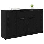 Casa si Gradina - Mobilier - Comode si corpuri - Comode - Bufeturi 2 pcs Stejar Negru 60 x 30 x 70 cm Lemn compozit - Infinity.ro