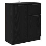 Casa si Gradina - Mobilier - Comode si corpuri - Comode - Bufeturi 2 pcs Stejar Negru 60 x 30 x 70 cm Lemn compozit - Infinity.ro