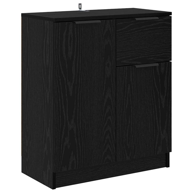 Casa si Gradina - Mobilier - Comode si corpuri - Comode - Bufeturi 2 pcs Stejar Negru 60 x 30 x 70 cm Lemn compozit - Infinity.ro