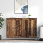 Casa si Gradina - Mobilier - Comode si corpuri - Comode - Usi pentru dulapuri montate pe perete 2 pcs Lemn Vechi - Infinity.ro