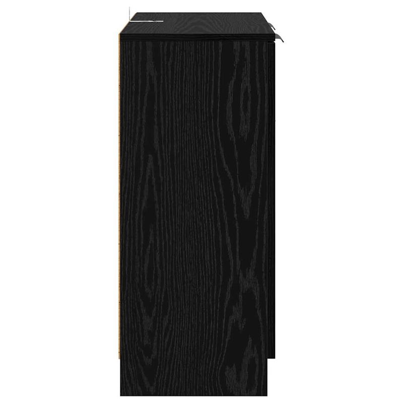Casa si Gradina - Mobilier - Comode si corpuri - Comode - Bufeturi 2 pcs Stejar Negru 60 x 30 x 70 cm Lemn compozit - Infinity.ro