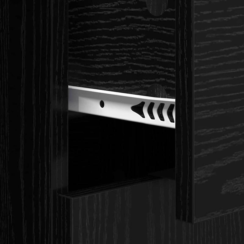 Casa si Gradina - Mobilier - Comode si corpuri - Comode - Bufeturi 2 pcs Stejar Negru 60 x 30 x 70 cm Lemn compozit - Infinity.ro