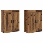 Casa si Gradina - Mobilier - Comode si corpuri - Comode - Usi pentru dulapuri montate pe perete 2 pcs Lemn Vechi - Infinity.ro