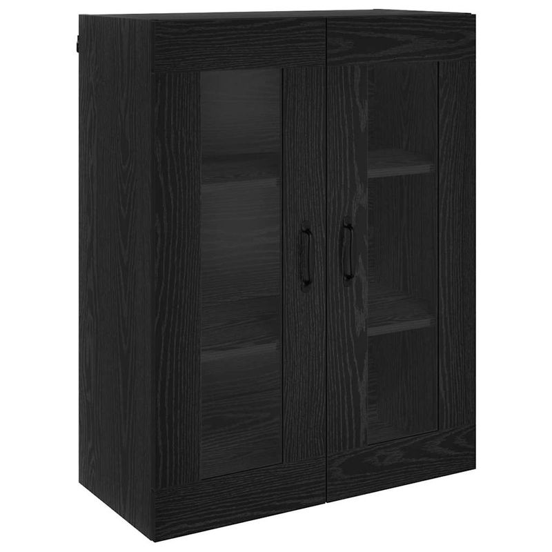 Casa si Gradina - Mobilier - Comode si corpuri - Comode - Bufet Pe perete Stejar Negru 69,5 x 34 x 180 cm Lemn compozit - Infinity.ro