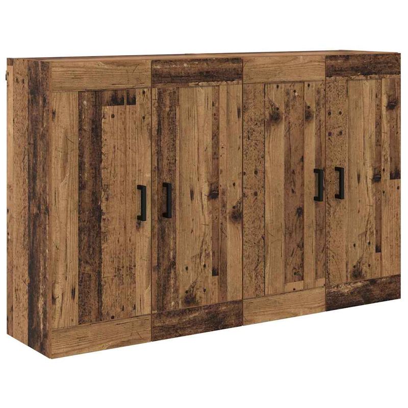 Casa si Gradina - Mobilier - Comode si corpuri - Comode - Usi pentru dulapuri montate pe perete 2 pcs Lemn Vechi - Infinity.ro