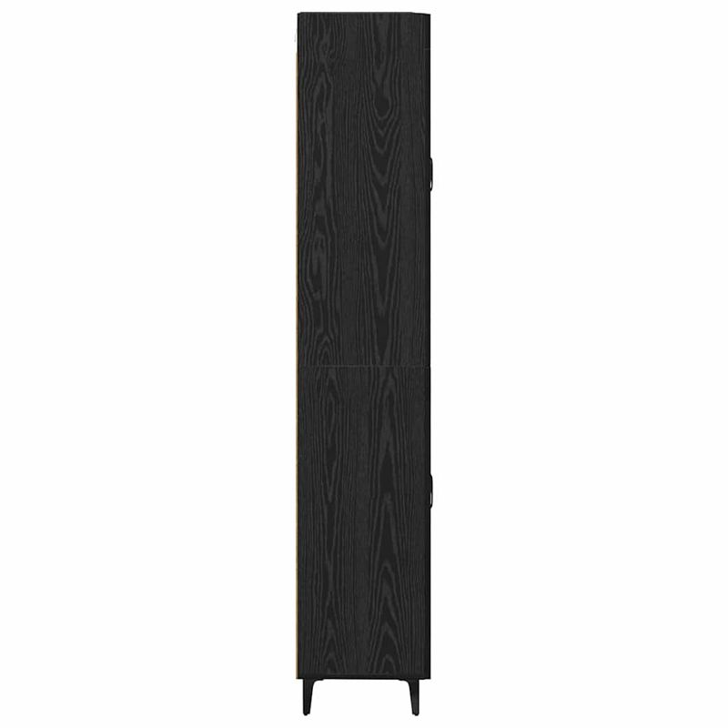 Casa si Gradina - Mobilier - Comode si corpuri - Comode - Bufet Pe perete Stejar Negru 69,5 x 34 x 180 cm Lemn compozit - Infinity.ro