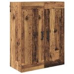 Casa si Gradina - Mobilier - Comode si corpuri - Comode - Usi pentru dulapuri montate pe perete 2 pcs Lemn Vechi - Infinity.ro