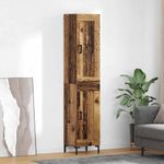 Casa si Gradina - Mobilier - Comode si corpuri - Corpuri bucatarie - Bufet Lemn Vechi 34,5 x 34 x 180 cm Lemn compozit - Infinity.ro