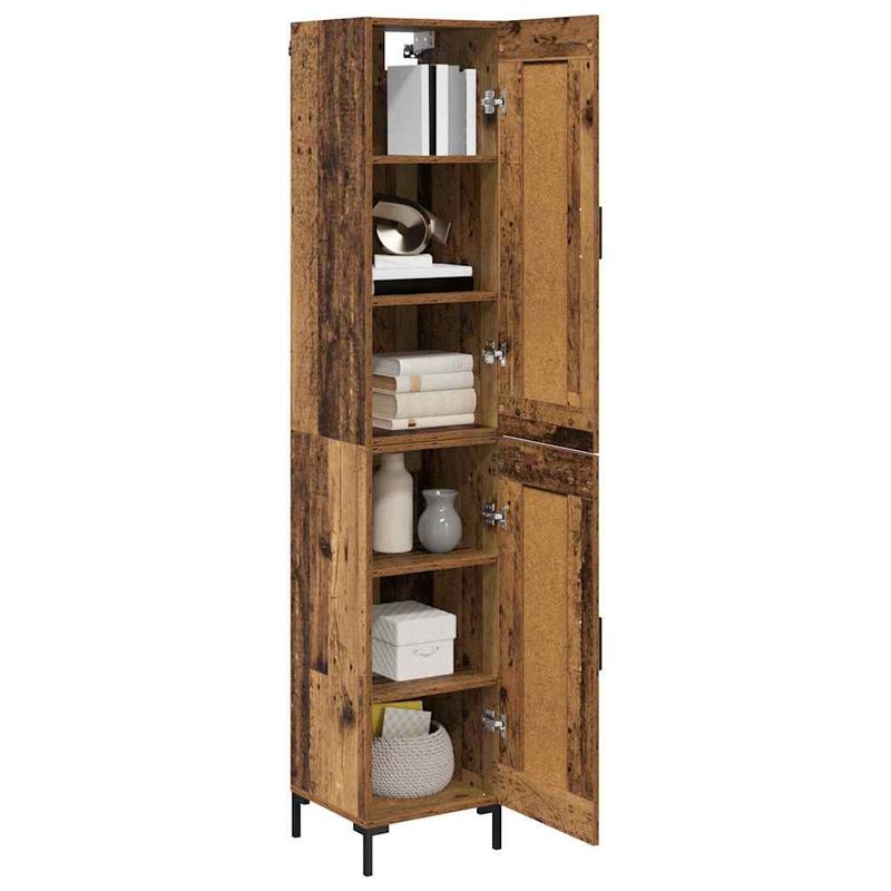Casa si Gradina - Mobilier - Comode si corpuri - Corpuri bucatarie - Bufet Lemn Vechi 34,5 x 34 x 180 cm Lemn compozit - Infinity.ro
