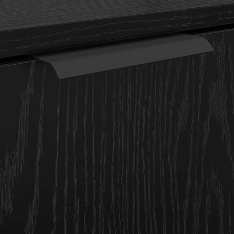 Casa si Gradina - Mobilier - Seturi de mobilier - Seturi baie - Set dulap baie cu raft cu usa 3 pcs Stejar Negru Lemn compozit - Infinity.ro