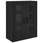 Casa si Gradina - Mobilier - Comode si corpuri - Comode - Bufet Pe perete Stejar Negru 69,5 x 34 x 180 cm Lemn compozit - Infinity.ro