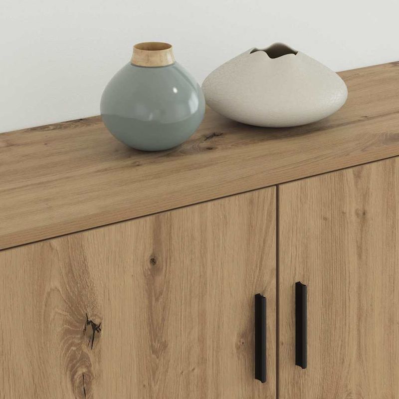 Casa si Gradina - Mobilier - Seturi de mobilier - Seturi living - Set Dulap TV montat pe perete Pe perete 2 pcs Stejar Artizanal - Infinity.ro