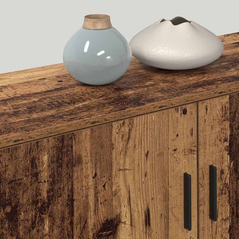 Casa si Gradina - Mobilier - Seturi de mobilier - Seturi living - Set Dulap TV montat pe perete Pe perete 2 pcs Lemn Vechi - Infinity.ro