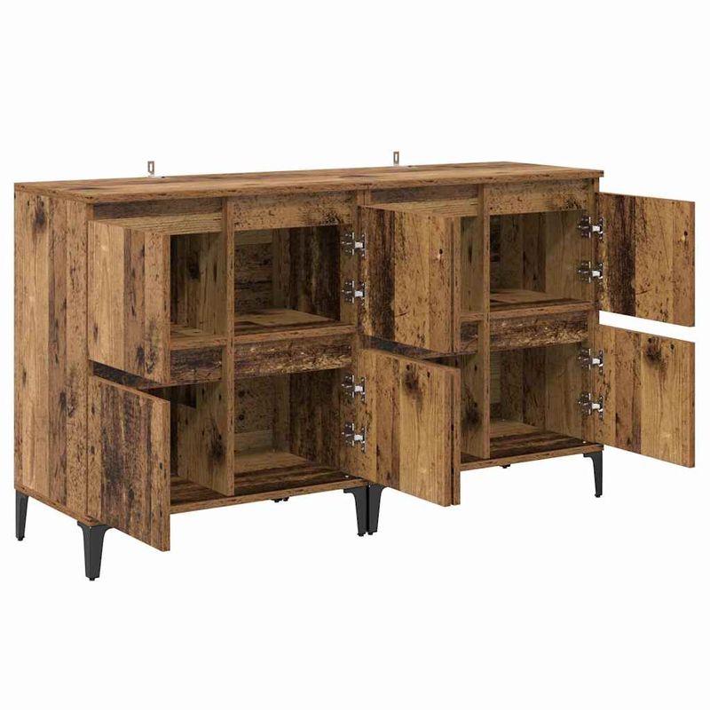 Casa si Gradina - Mobilier - Comode si corpuri - Comode - Bufeturi 2 pcs Lemn Vechi 60 x 35 x 70 cm Lemn compozit - Infinity.ro