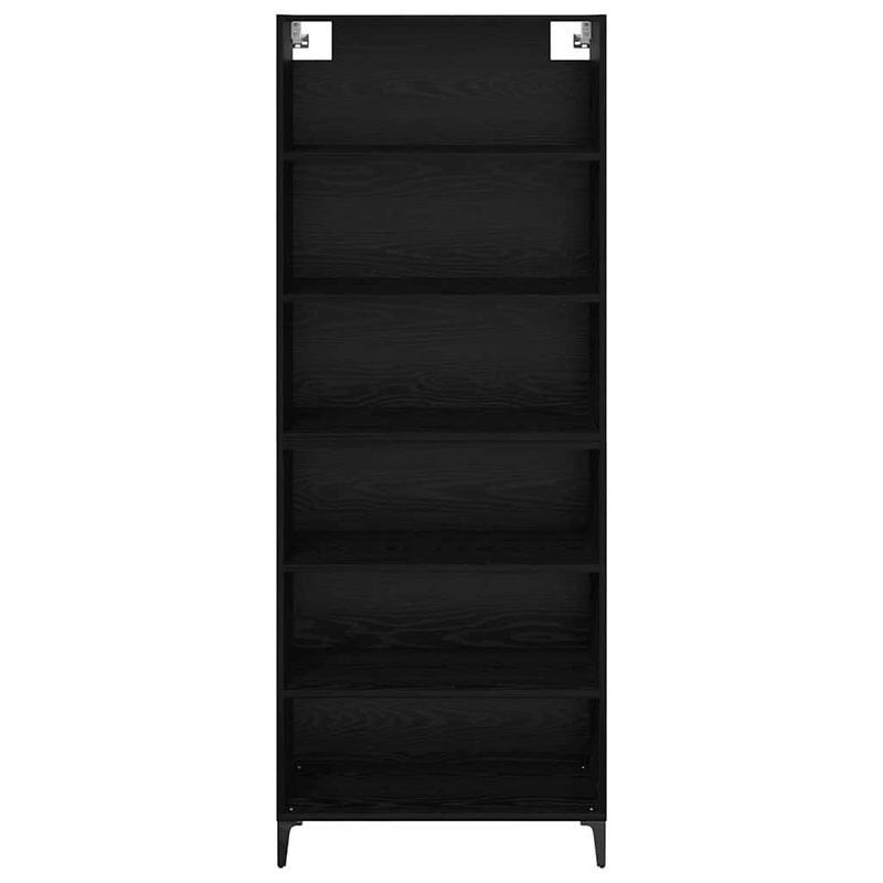 Casa si Gradina - Mobilier - Comode si corpuri - Comode - Bufet Pe perete 2 pcs Stejar Negru Lemn compozit - Infinity.ro