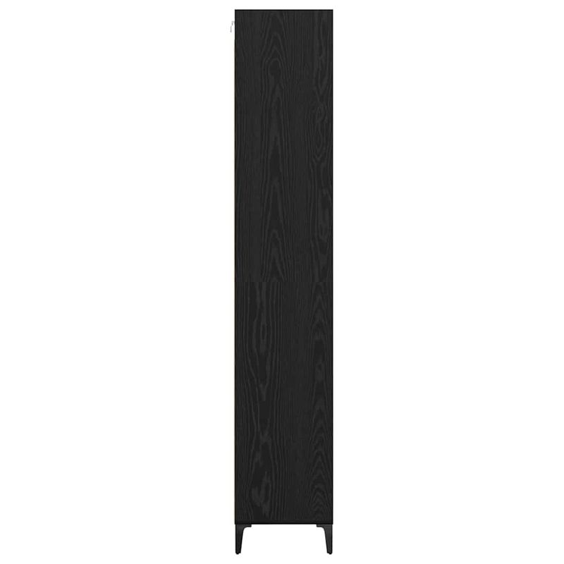 Casa si Gradina - Mobilier - Comode si corpuri - Comode - Bufet Pe perete 2 pcs Stejar Negru Lemn compozit - Infinity.ro