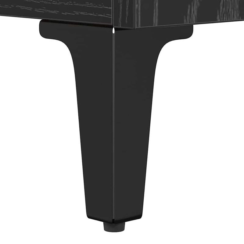 Casa si Gradina - Mobilier - Comode si corpuri - Comode - Bufet Pe perete 2 pcs Stejar Negru Lemn compozit - Infinity.ro