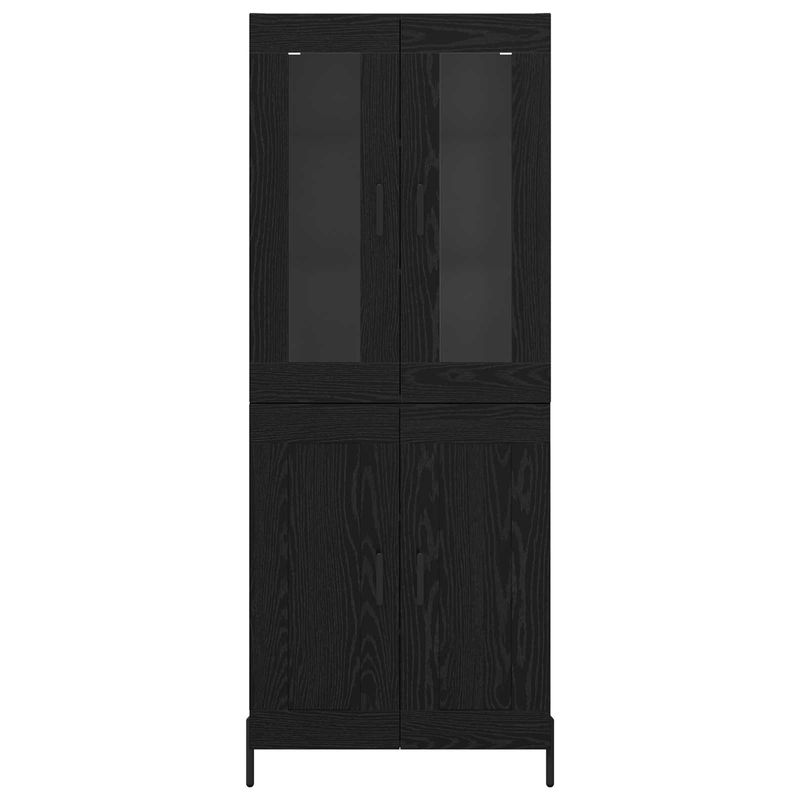 Casa si Gradina - Mobilier - Comode si corpuri - Corpuri bucatarie - Bufet Pe perete Stejar Negru 69,5 x 34 x 180 cm Lemn compozit - Infinity.ro