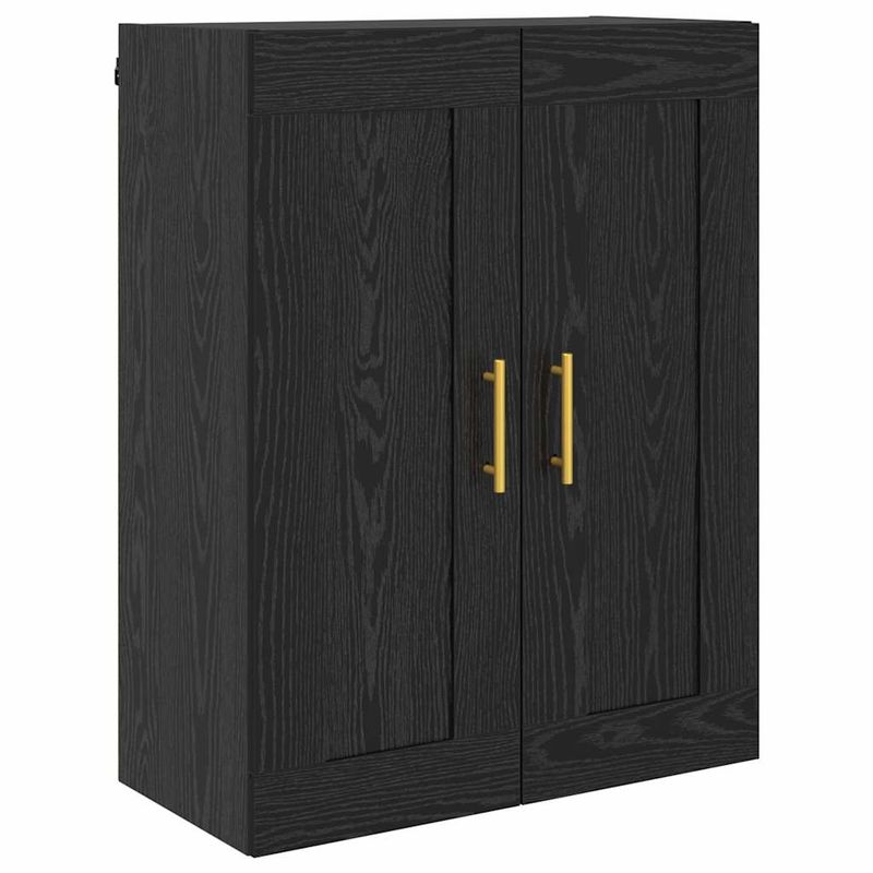 Casa si Gradina - Mobilier - Comode si corpuri - Comode - Usi pentru dulapuri montate pe perete 2 pcs Stejar Negru - Infinity.ro