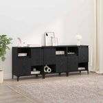 Casa si Gradina - Mobilier - Comode si corpuri - Comode - Bufeturi 3 pcs Stejar Negru 60 x 35 x 70 cm Lemn compozit - Infinity.ro