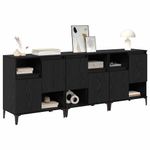 Casa si Gradina - Mobilier - Comode si corpuri - Comode - Bufeturi 3 pcs Stejar Negru 60 x 35 x 70 cm Lemn compozit - Infinity.ro
