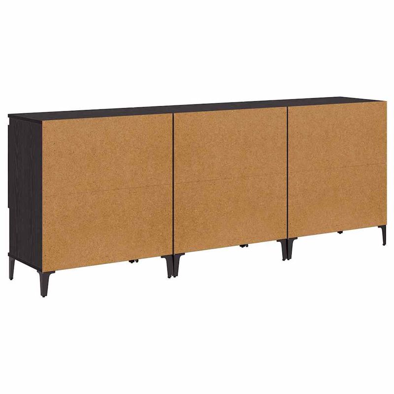Casa si Gradina - Mobilier - Comode si corpuri - Comode - Bufeturi 3 pcs Stejar Negru 60 x 35 x 70 cm Lemn compozit - Infinity.ro