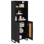 Casa si Gradina - Mobilier - Comode si corpuri - Comode - Bufet Pe perete cu sertar 2 pcs Stejar Negru Lemn compozit - Infinity.ro