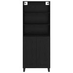 Casa si Gradina - Mobilier - Comode si corpuri - Comode - Bufet Pe perete cu sertar 2 pcs Stejar Negru Lemn compozit - Infinity.ro