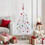 Casa si Gradina - Decoratiuni - Decoratiuni de sezon - Brad de Craciun artificial cu ramuri articulare Alb 120 cm - Infinity.ro