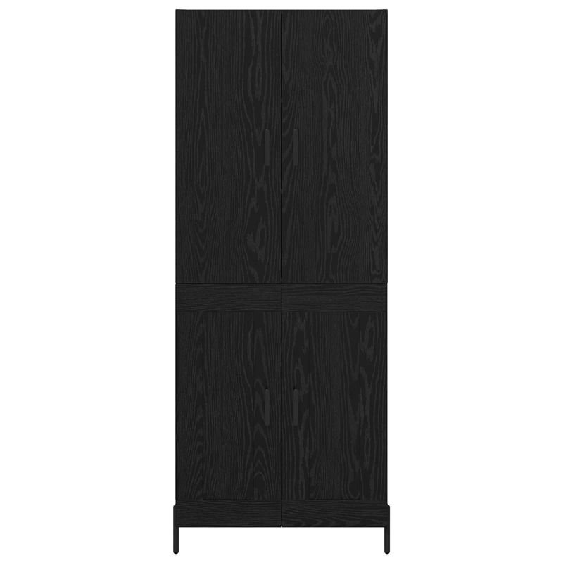 Casa si Gradina - Mobilier - Comode si corpuri - Corpuri bucatarie - Bufet Pe perete Stejar Negru 69,5 x 34 x 180 cm Lemn compozit - Infinity.ro