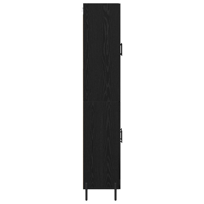 Casa si Gradina - Mobilier - Comode si corpuri - Corpuri bucatarie - Bufet Pe perete Stejar Negru 69,5 x 34 x 180 cm Lemn compozit - Infinity.ro