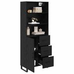 Casa si Gradina - Mobilier - Comode si corpuri - Comode - Bufet Pe perete cu sertar 2 pcs Stejar Negru Lemn compozit - Infinity.ro