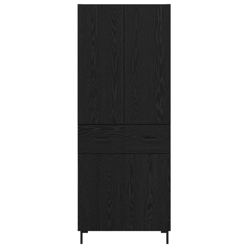 Casa si Gradina - Mobilier - Comode si corpuri - Corpuri bucatarie - Bufet Pe perete Stejar Negru 69,5 x 34 x 180 cm Lemn compozit - Infinity.ro