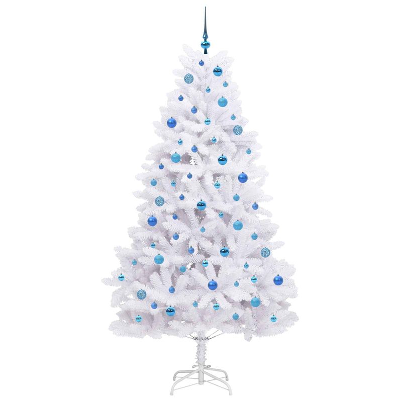 Casa si Gradina - Decoratiuni - Decoratiuni de sezon - Brad de Craciun artificial cu ramuri articulare Alb 210 cm - Infinity.ro