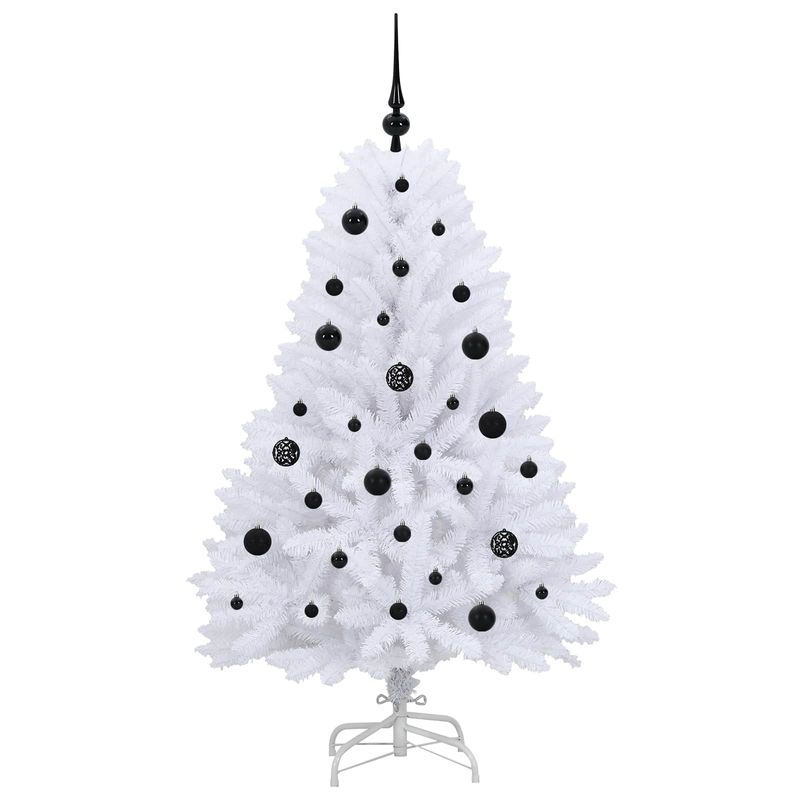 Casa si Gradina - Decoratiuni - Decoratiuni de sezon - Brad de Craciun artificial cu ramuri articulare Alb 150 cm - Infinity.ro