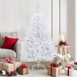 Casa si Gradina - Decoratiuni - Decoratiuni de sezon - Brad de Craciun artificial cu ramuri articulare Alb 150 cm - Infinity.ro