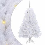 Casa si Gradina - Decoratiuni - Decoratiuni de sezon - Brad de Craciun artificial cu ramuri articulare Alb 150 cm - Infinity.ro