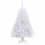 Casa si Gradina - Decoratiuni - Decoratiuni de sezon - Brad de Craciun artificial cu ramuri articulare Alb 150 cm - Infinity.ro