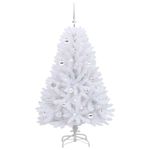 Casa si Gradina - Decoratiuni - Decoratiuni de sezon - Brad de Craciun artificial cu ramuri articulare Alb 150 cm - Infinity.ro