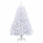 Casa si Gradina - Decoratiuni - Decoratiuni de sezon - Brad de Craciun artificial cu ramuri articulare Alb 150 cm - Infinity.ro